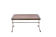 Industrial style coffee table in iron and leather, 1970s