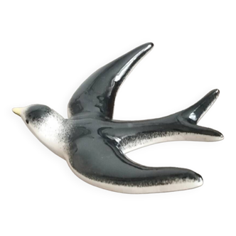 Vallauris ceramic wall swallow