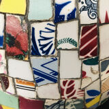 Vase tiles pique plate 50's