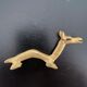 6 brass dromedary-shaped knife holders