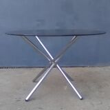 Vintage chrome foot round table