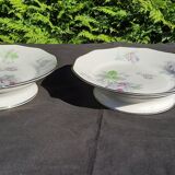 2 coupes montées en porcelaine