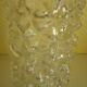 2 Vintage cathedral glass bedside lamps - 50s