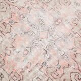 4x7 Pale Red & Beige Rustic Vintage Rug, 129x217Cm