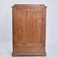Secretary – Mahogany – Intarsia & Flame Structure – 4 Drawers – 1840s