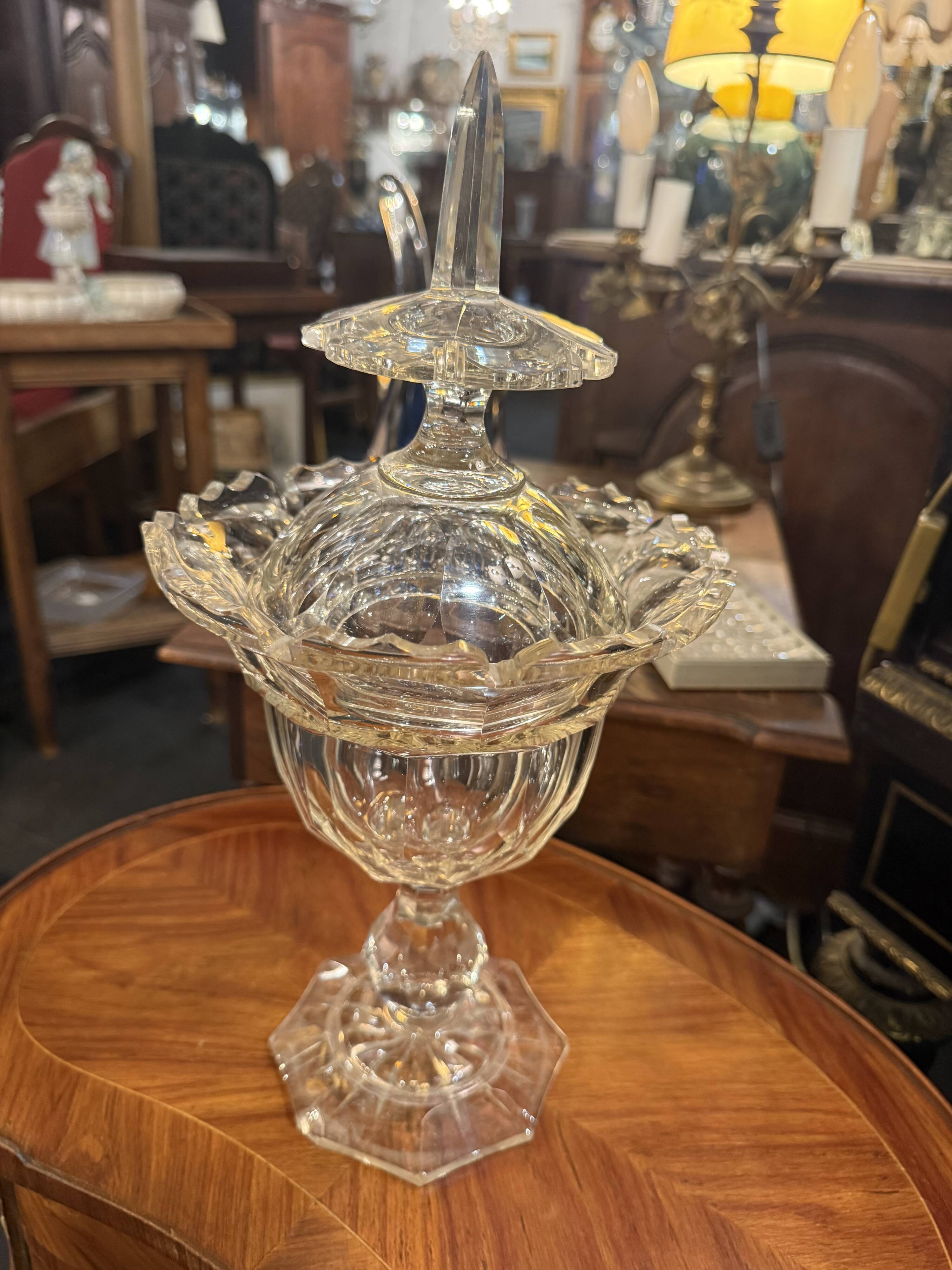 Crystal biscuit jar