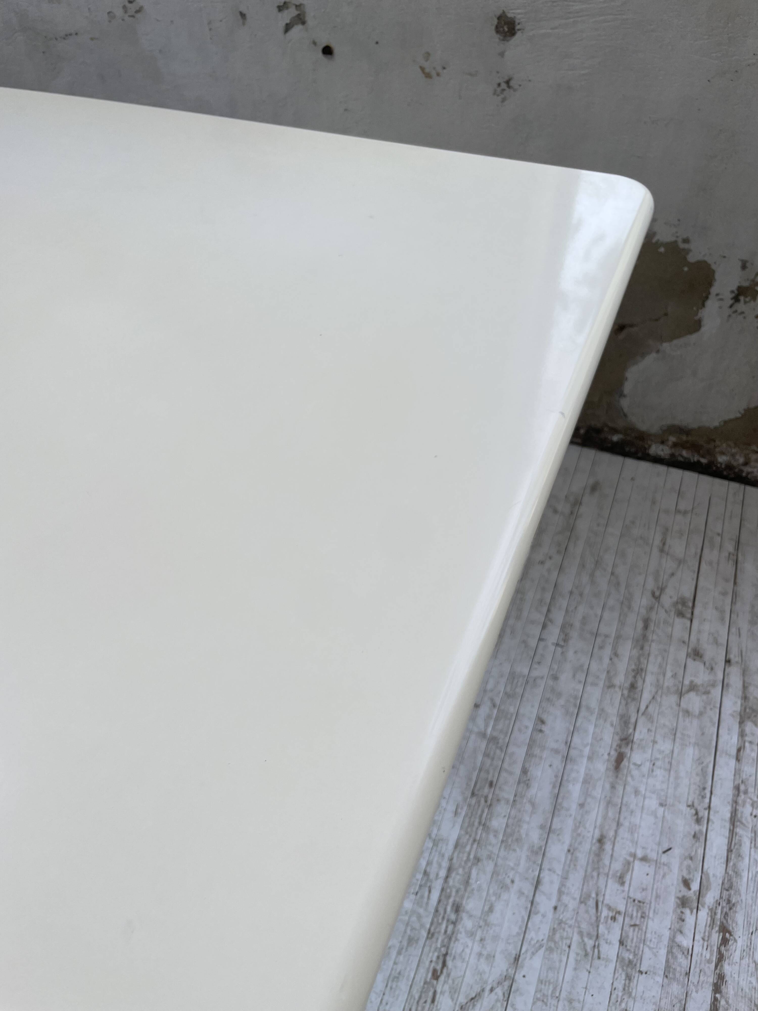 80s lacquered desk and mirror