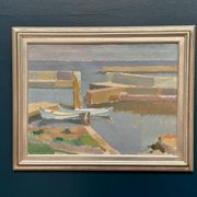 Swedish Oil on Canvas – by Richard Björklund – Sail Boat