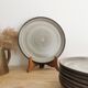 8 flat plates in vintage ceramic
