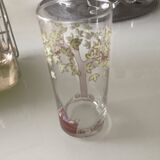 Set of 6 glasses with tray