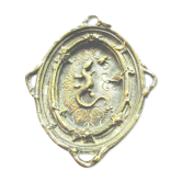 Ancien Vide-poche bronze Napoléon III, sculpté Lézard et Doryphore, tour lierre