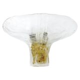 J.T. Kalmar enormous petal wall light in brass and blown glass, mid-century, Austria, 1970s
