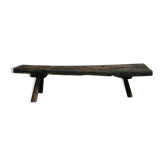 Former brutalist farm bench in solid wood