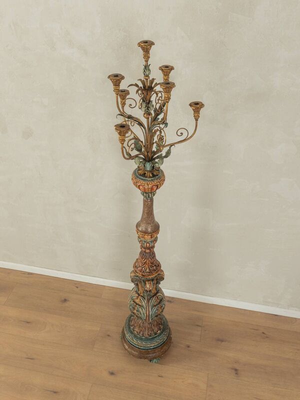 Lampadaire baroque, années 1960
