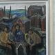 Einar Emland, Scandinavian modern painting, 1960s, Oil on Canvas, Framed