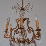 Chandelier pendants golden era end XIX 6 lights