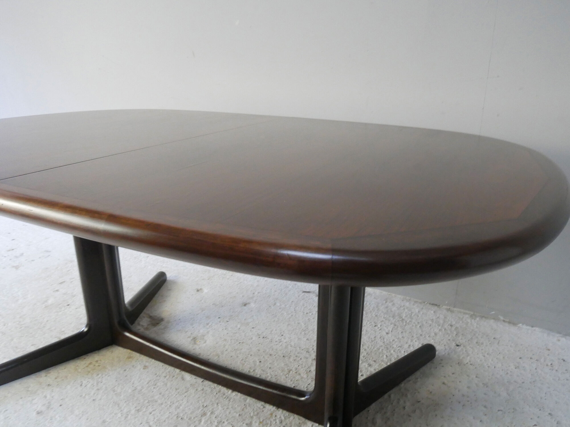 1960’s mid century danish rosewood large dining table by edvard valentinsen