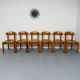 Lot de 6 chaises en pin massif design scandinave Reiner Daumiller