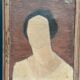 Original Swedish Oil On Canvas – “Portrait” By Fred – Dated 51