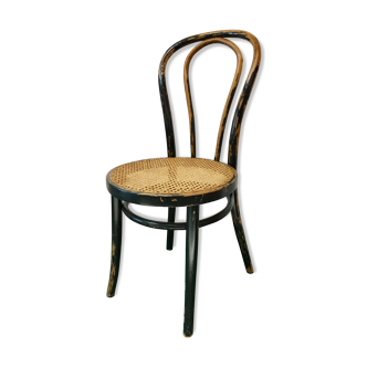 Bistro chair cannée black patinee