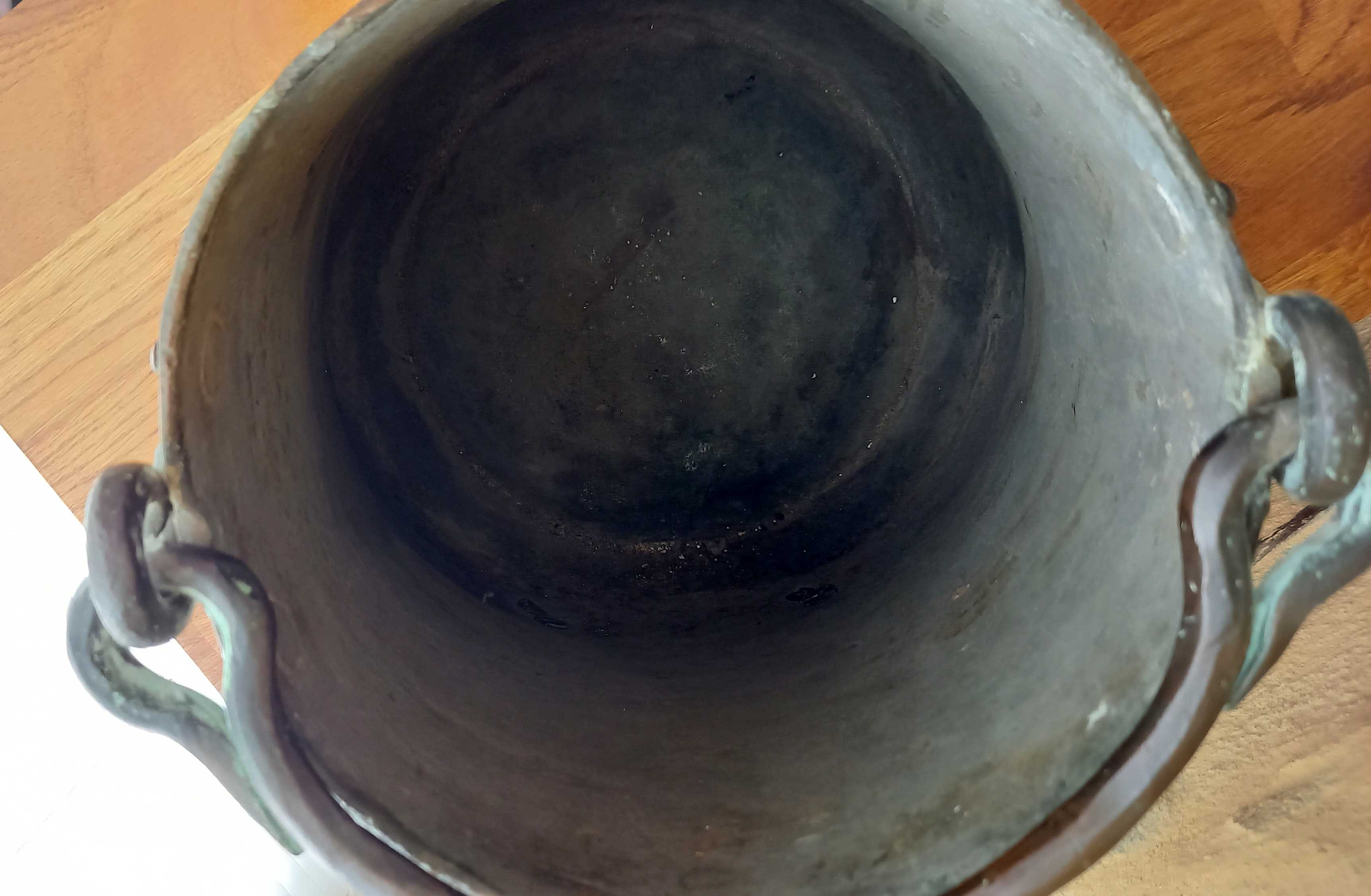 Red copper coal/ash bucket