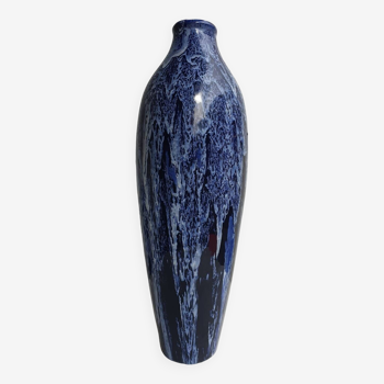 Keramis Art Deco blue vase 1930s