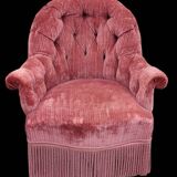 Old Napoleon III toad armchair