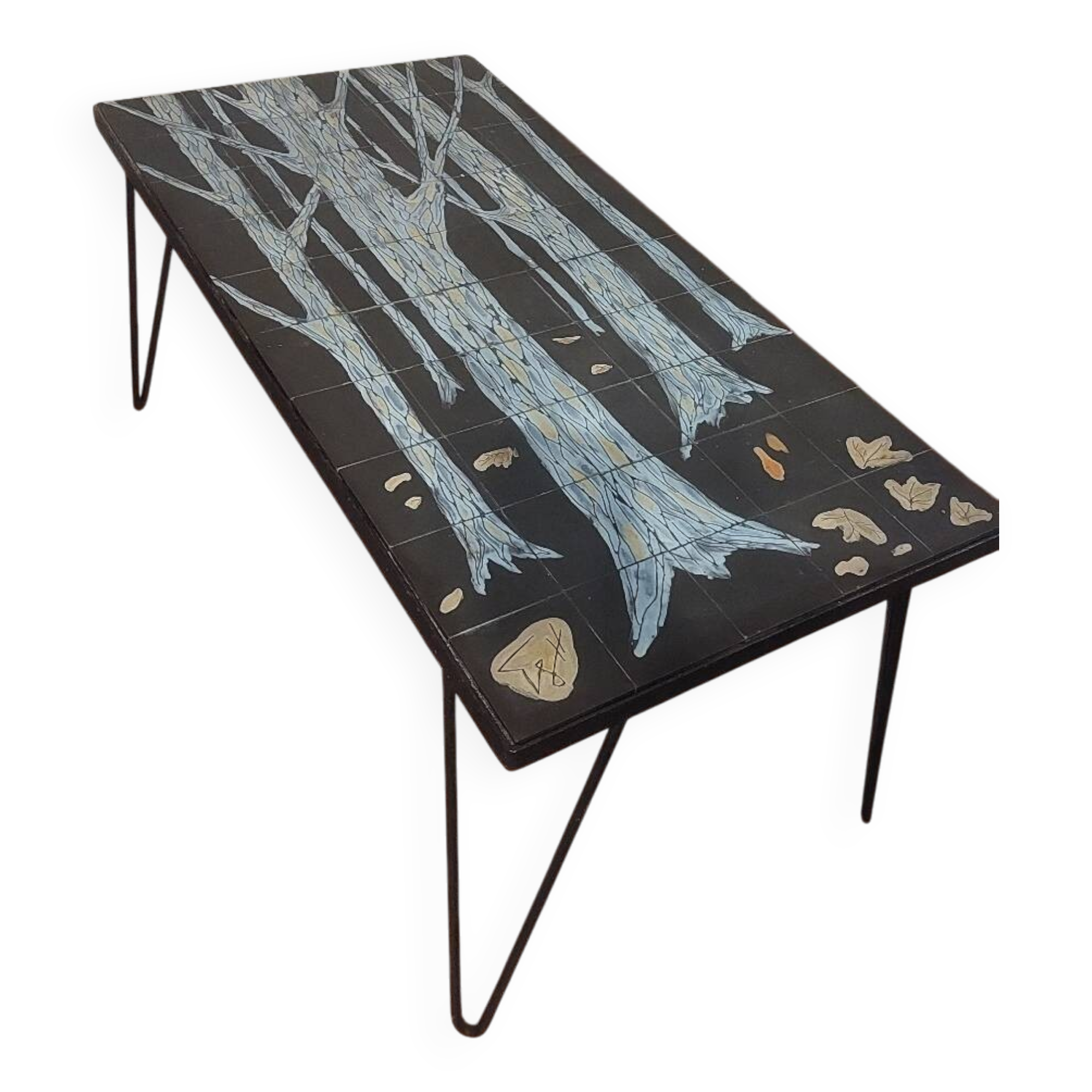 Tiled coffee table from the 60s/70s