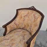 Chaise longue decorated with butterflies in Louis XVI style from the Napoleon III period