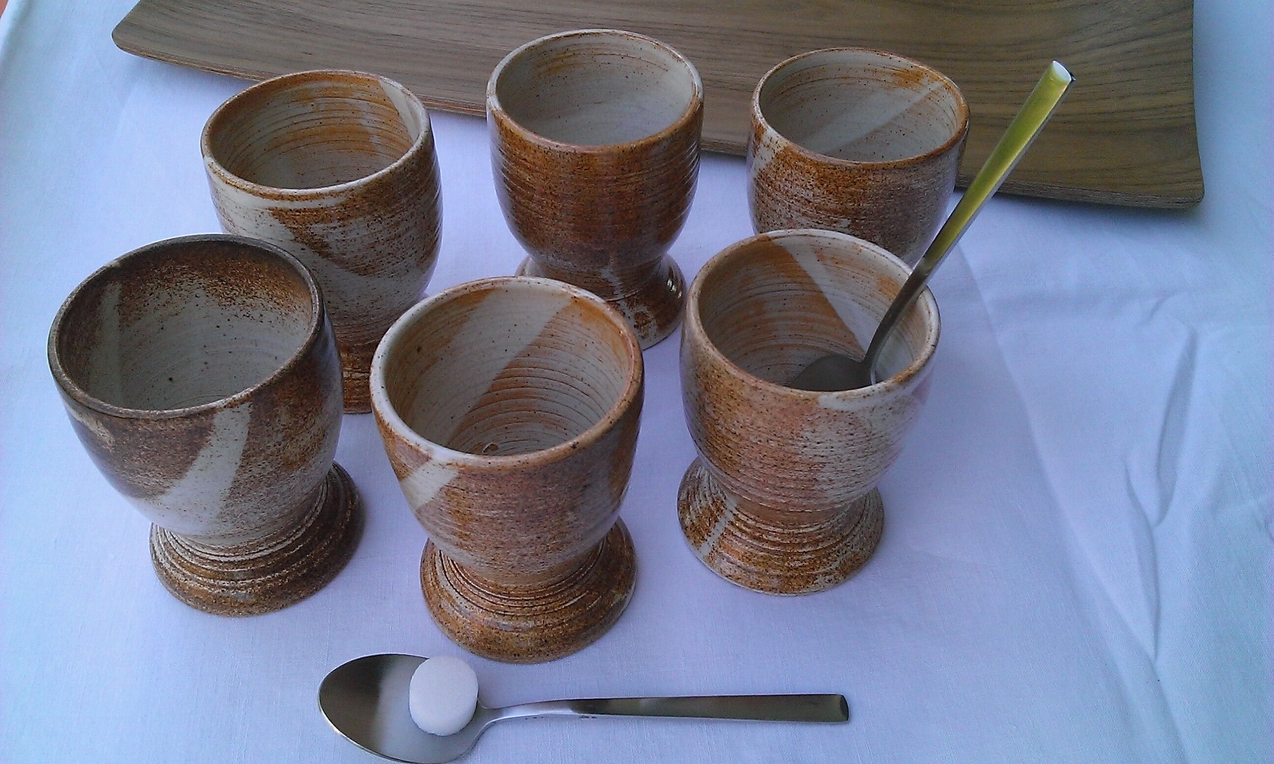 6 tasses café en terre cuite