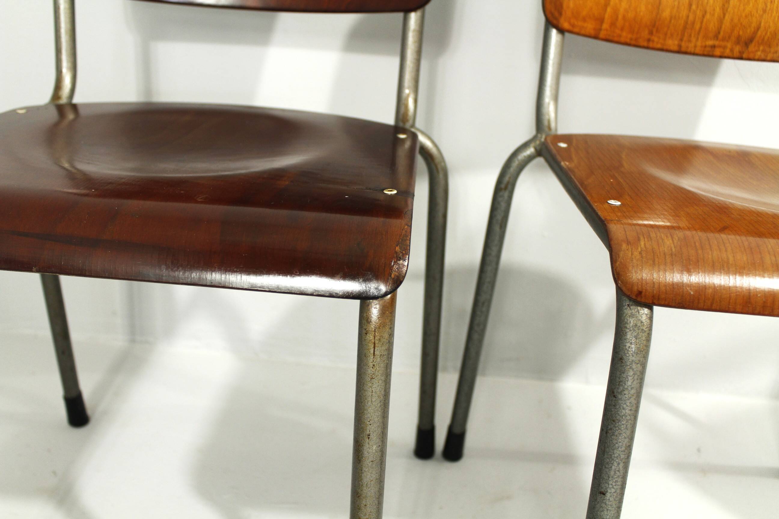 Model 106 Chairs by W. H. Gispen for Delft, 1950s, Set of 6