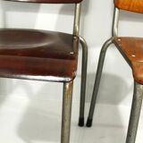 Model 106 Chairs by W. H. Gispen for Delft, 1950s, Set of 6