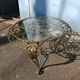 Wrought iron coffee table 1940