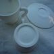 Set of Guzzini cups in white plastic, Italian design