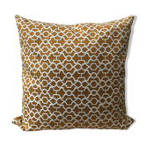 Ochre cushion motifs Seville