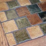 Coffee table oak and tiles