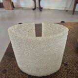 Suspension vintage 6 lumières, teck et perspex, 1960