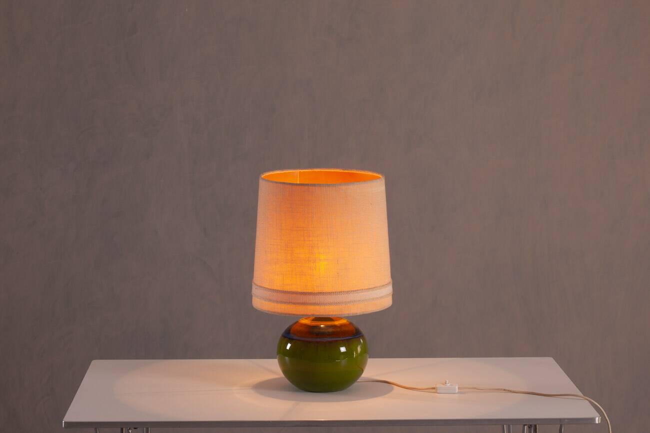 Vintage sculptural ceramic art table lamp by Renée Neue for Hutschenreuther, Germany 1960s
