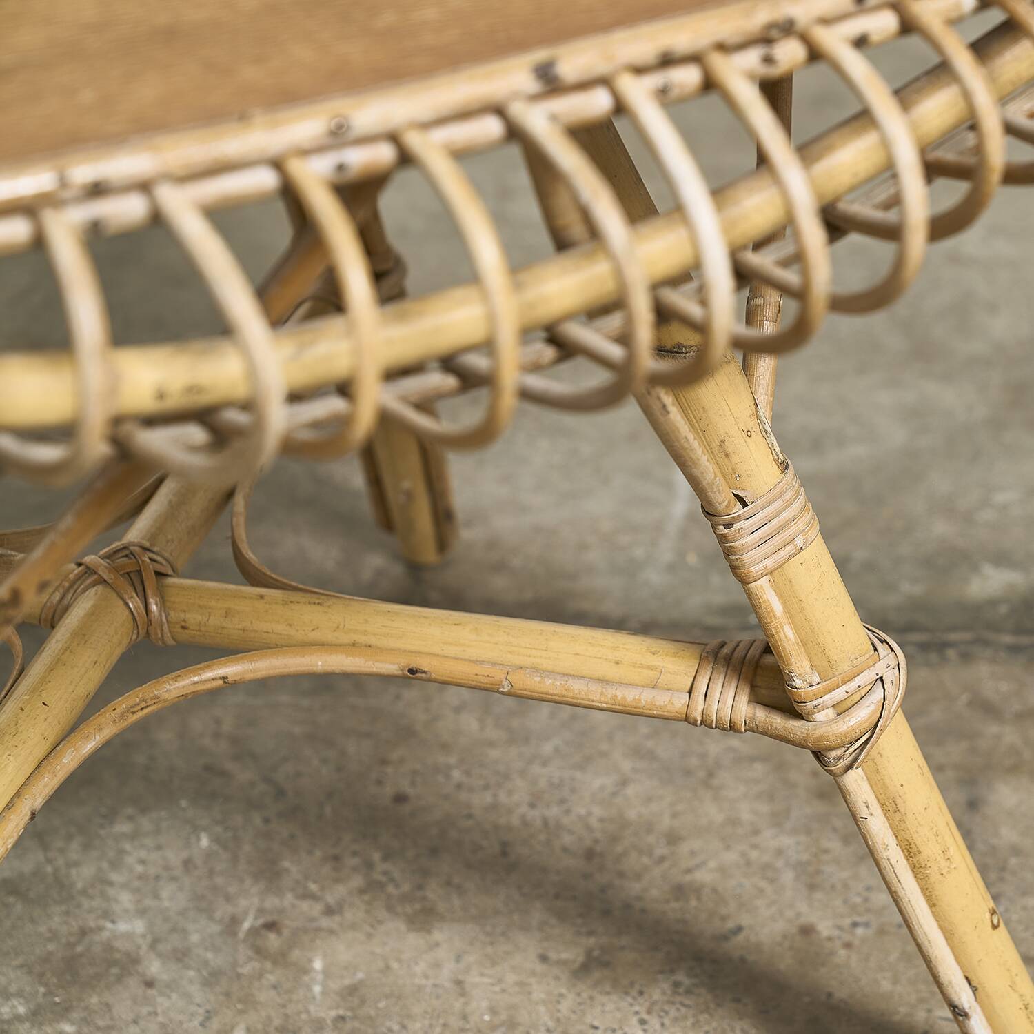 Rattan coffee table