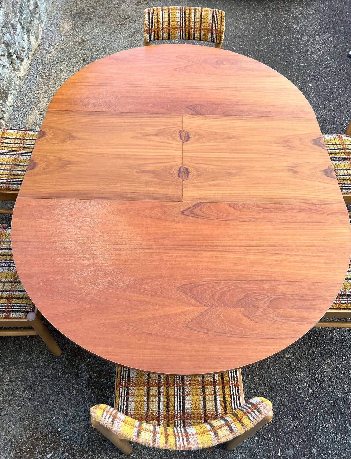 Table + 6 chaises baumann vintage 1970