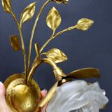 Wall lamp gold vintage pink