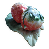Strawberry slip salt and pepper shakers