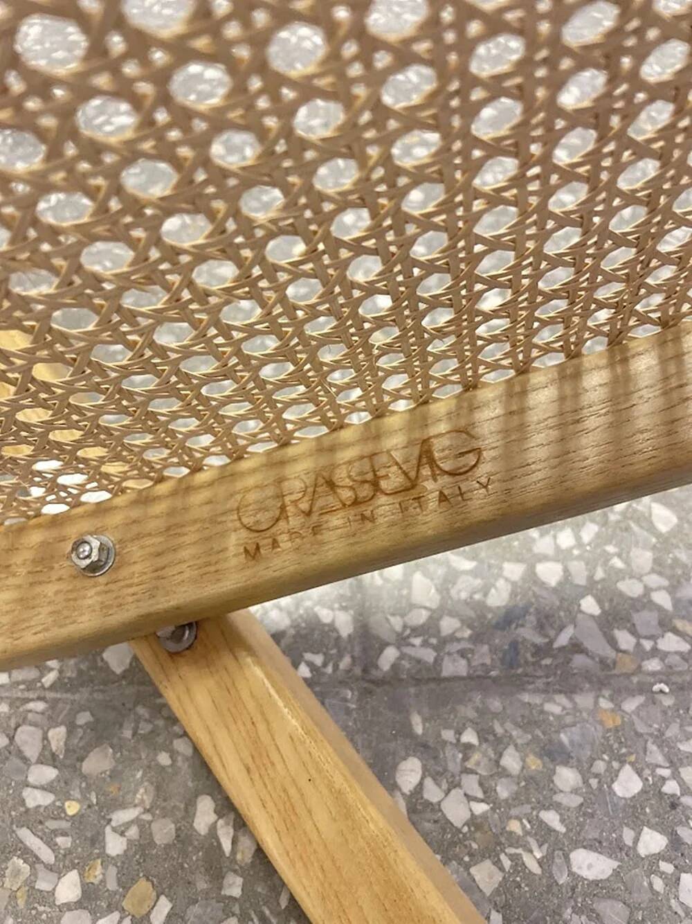 Italian folding chair Arca by Gigi Sabadin for Crassevig