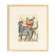 Marc chagall – “la vache bleue”, original lithography with certificate