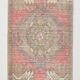 Red vintage door mat rug