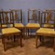 Suite de 6 chaises marquetées – style Biedermeier / Restauration