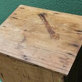 Pitch pine bedside table