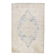 Vintage Light Blue & Cream Turkish Rug, Oriental Pattern Bedroom Carpet
