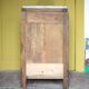 Art Deco bedside table, wooden Art Deco nightstand with marble top.