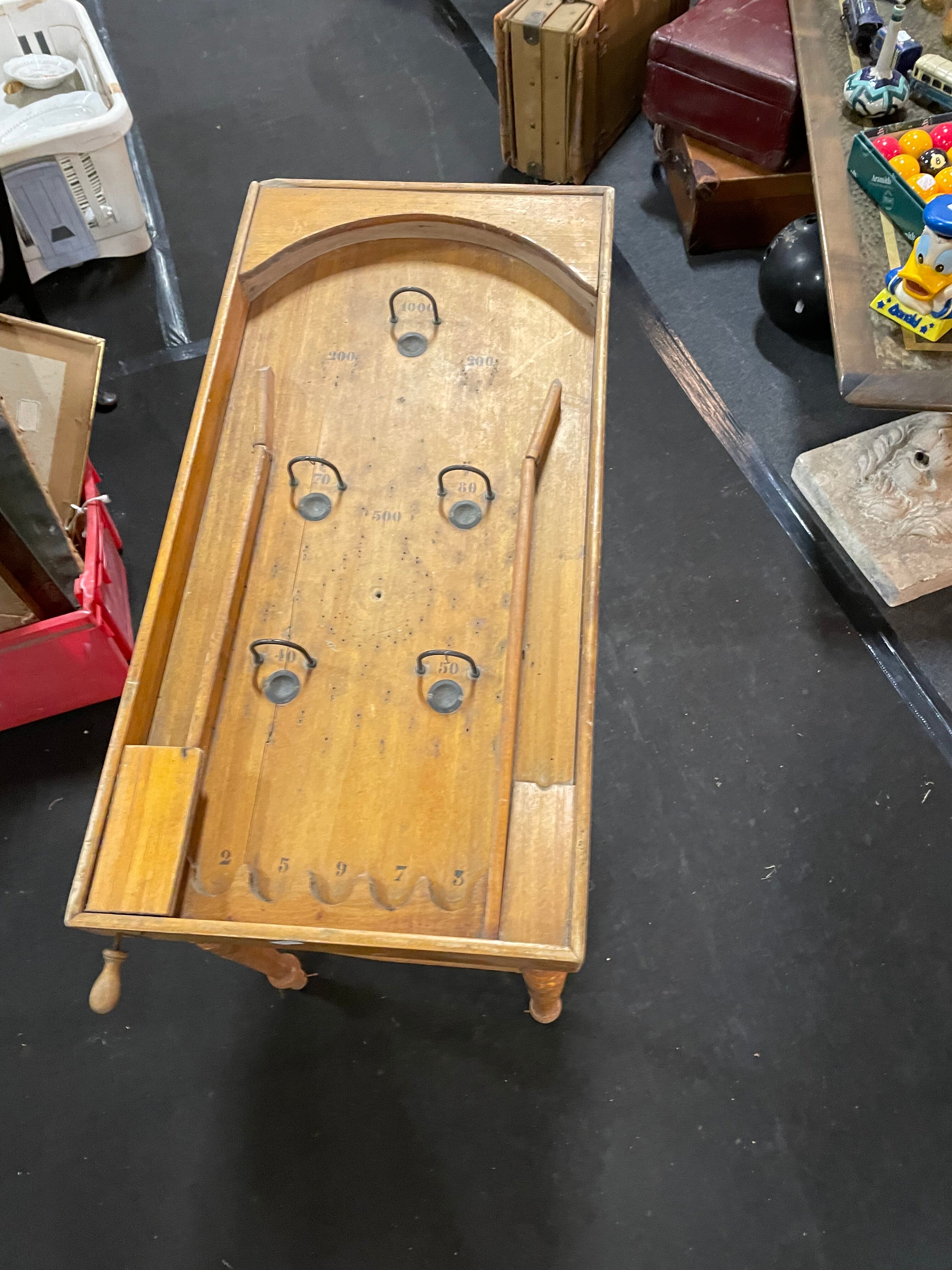 Jeu ancien flipper en bois Selency